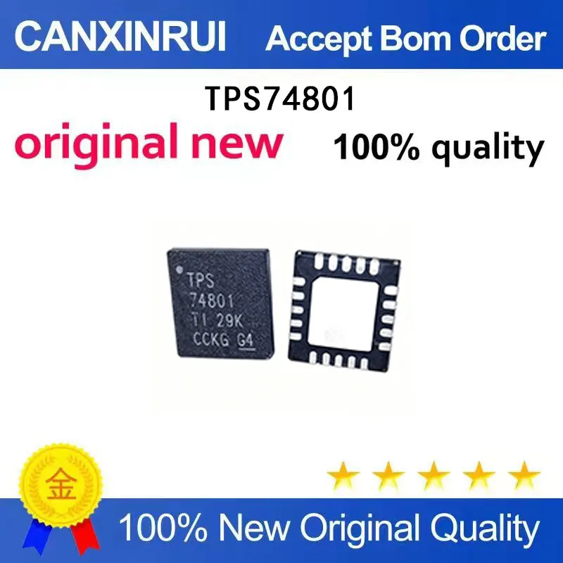 (5-100 Pieces) New Stock TPS74801DRCR TPS74801 Bto BT0 QFN20
