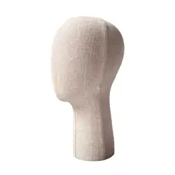 Mannequin Head Model Portable Fashion Hat Display Head Hat Display Holder for Styling Drying Home Salon Hairdresser Training