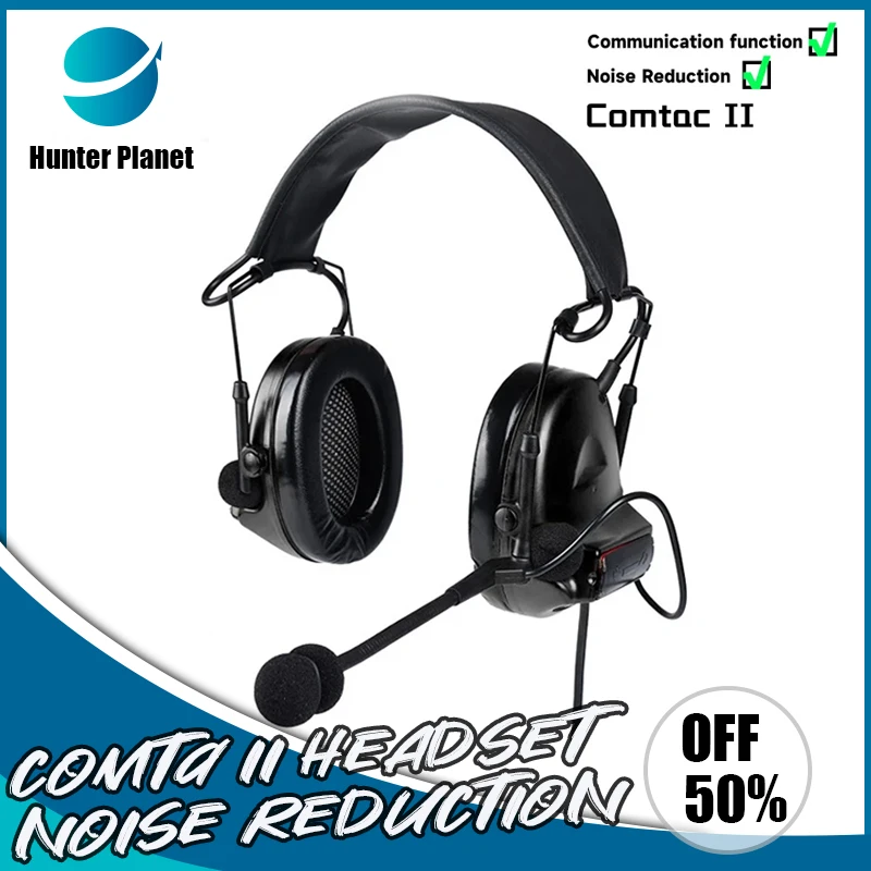 Wadsn Tactical C2 MSA Noise Reduction Headset Softair Outdoor Shooting Hearing Protection Earphone Airsoft Civilian Headphone