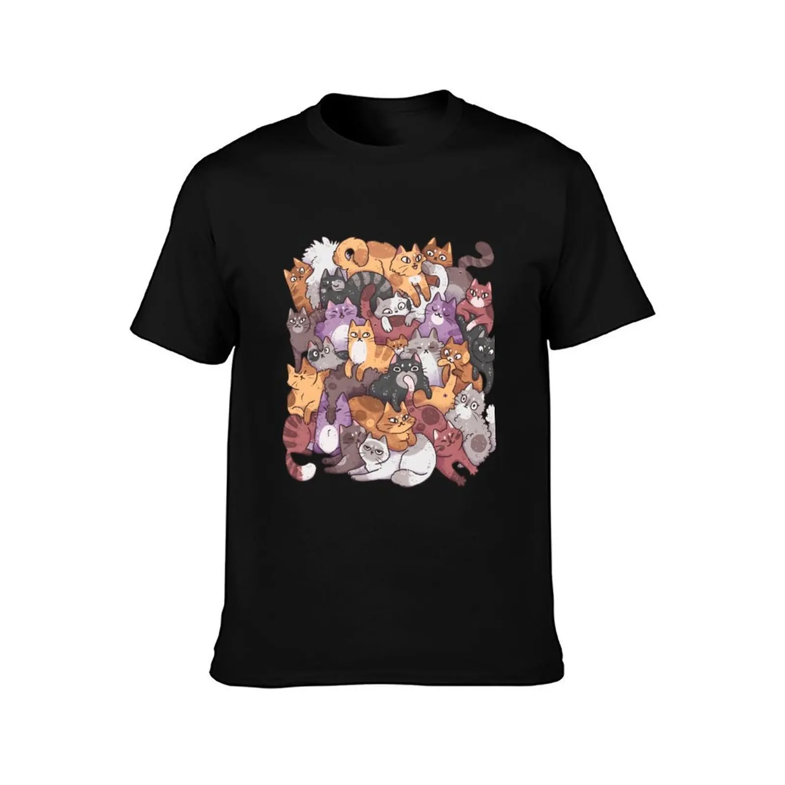 Pile of Kittes T-Shirt cotton tshirt 100% T-Shirt