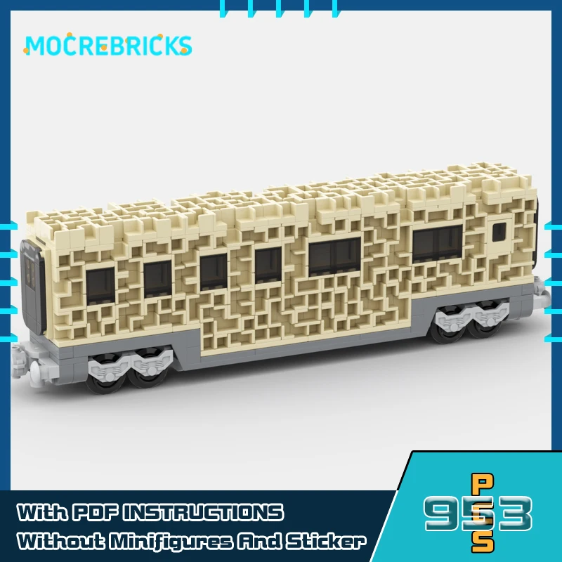 Urban Transportation Series Sci-Fi Train Car Model MOC Building Block Originality Puzzle Bricks Granule Toys Kit Children Gift