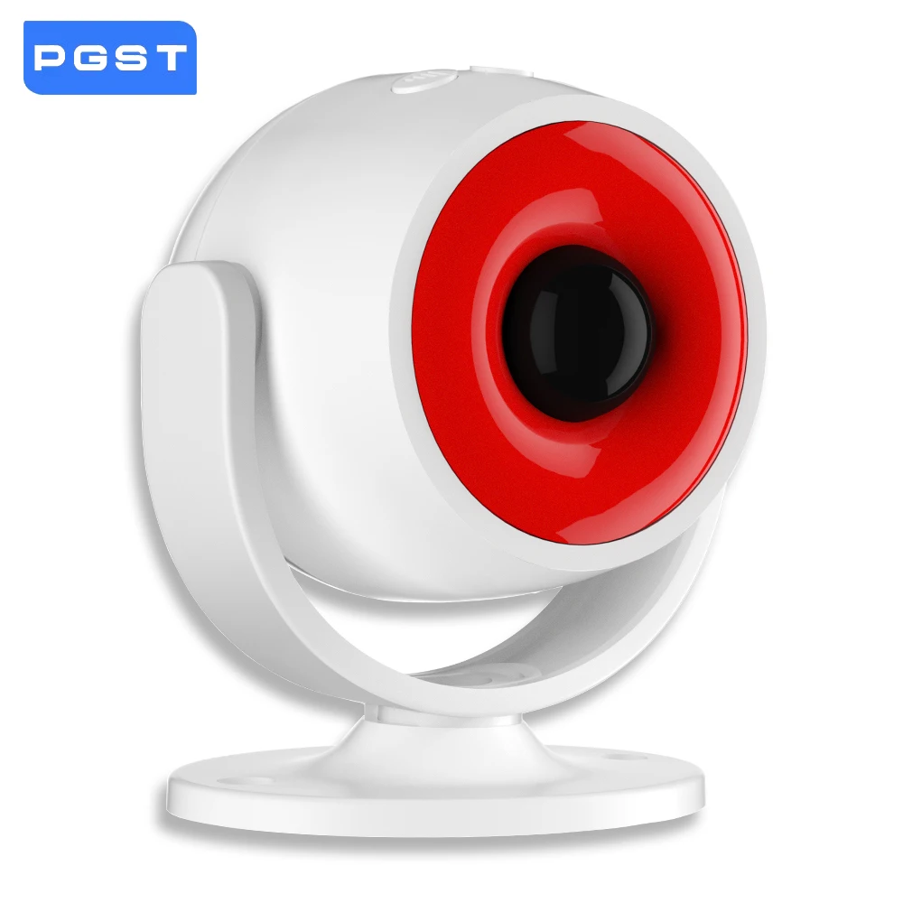 

PGST PIR инфракрасный датчик движения, детектор Tuya Smart Life, домашняя сигнализация, защита безопасности, уличный водонепроницаемый 120 дБ