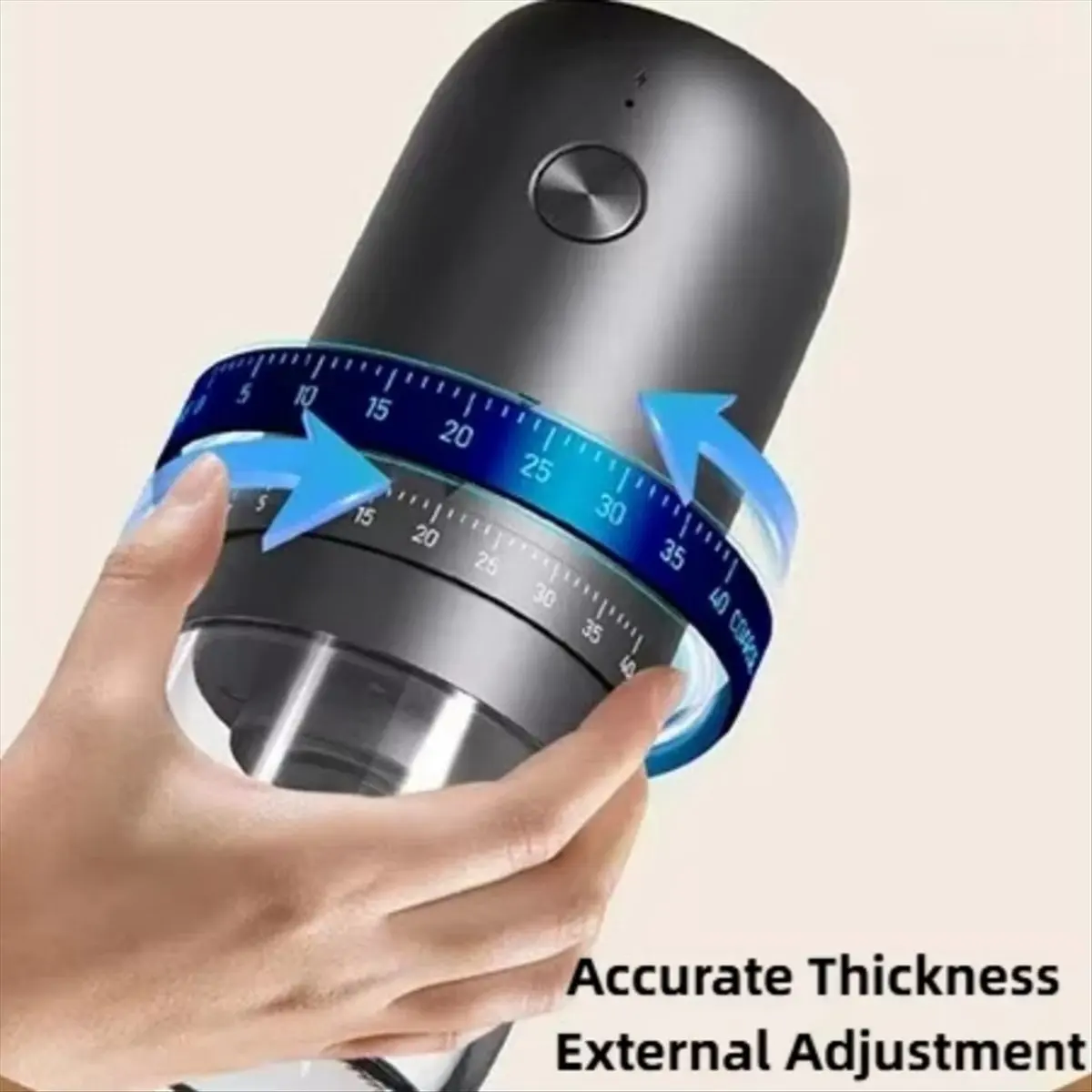 N18R Portable Electric Coffee Grinder 40 Gears Adjustment One-Button Bean Grinder USB Rechargeable Home Outdoor Blender