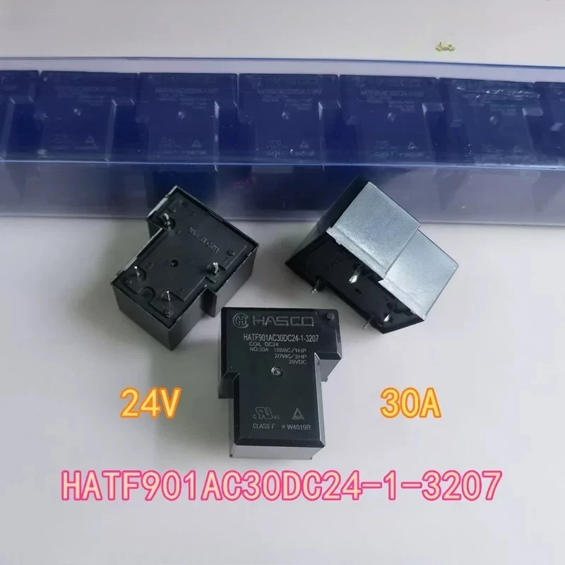 2PCS/LOT  HATF901AC30DC24‑1‑3207  24VDC 4Pins 1NO 30A Electroacoustic Devices