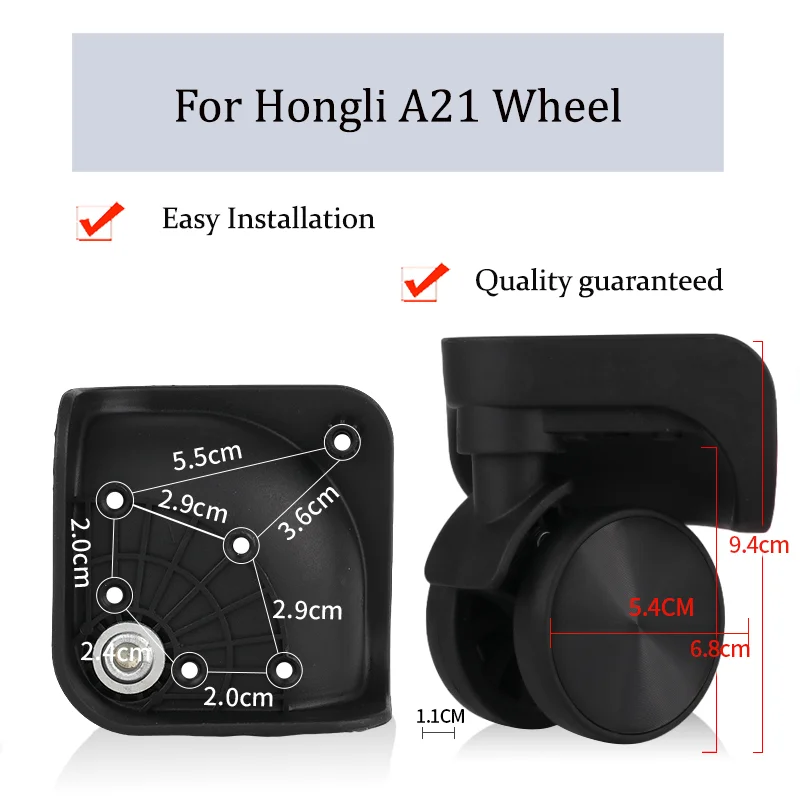 

Suitable For Hongli A21 Universal Wheel Trolley Case Wheel Replacement Luggage Pulley Sliding Casters wear-resistant Repair