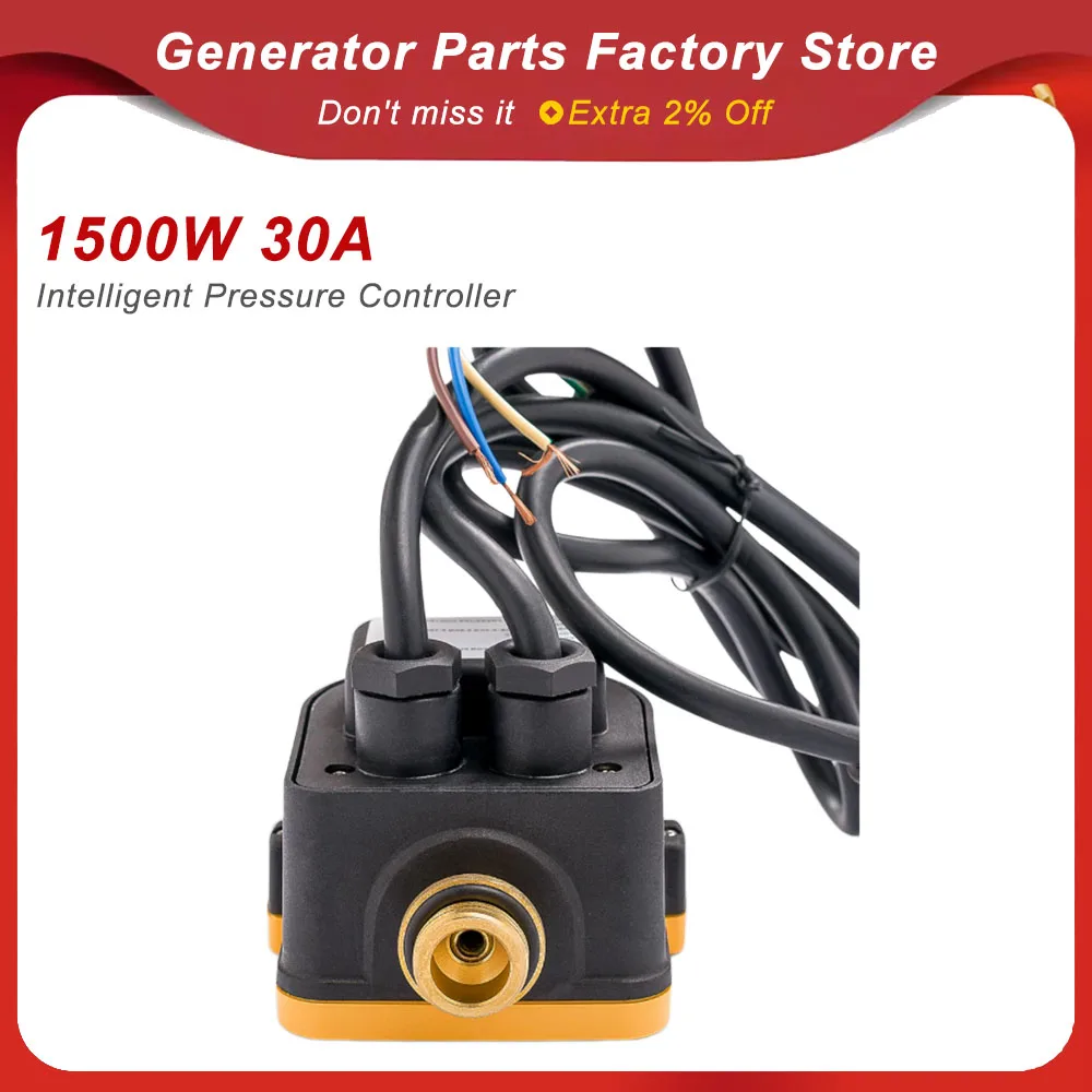 1500W 30A 10Bars Photo-electric Pressure Automatic Digital Intelligent Controller Used For Run and Stop Water Pump