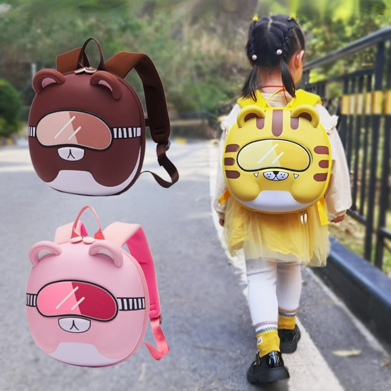 Children Cute School Bags In Kindergarten Boy Girl Cute 3-6-year-old Backpack Kids Animal 2022 Little Tiger Backpacks Travel Hot