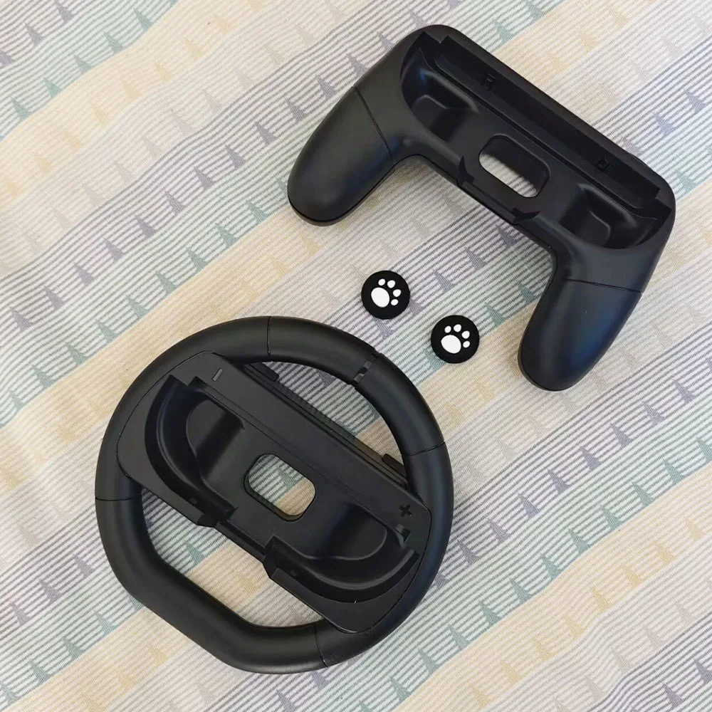 عجلة قيادة السباق لجهاز تحكم نينتندو سويتش 2 جوي كون مع حامل مقابض المقبض لملحقات ألعاب NS سويتش 2