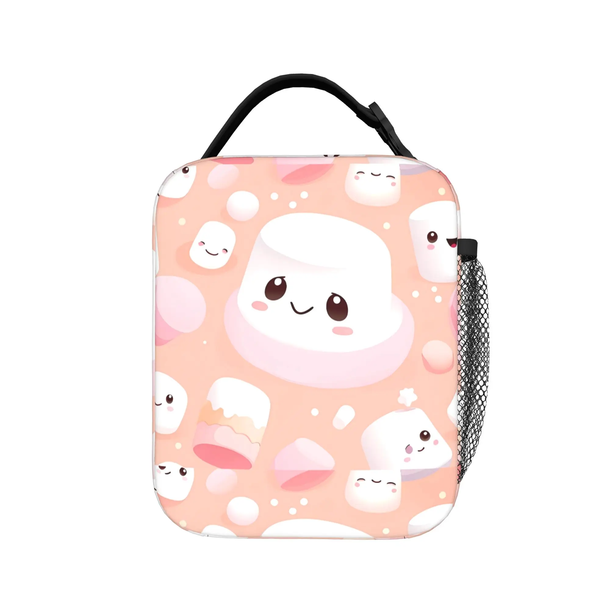 new popular candy marshmallows Lunch Bag  Travel Lunch Box For Men Designer Thermal Tote Handbags Oxford Portable Cooler Bag
