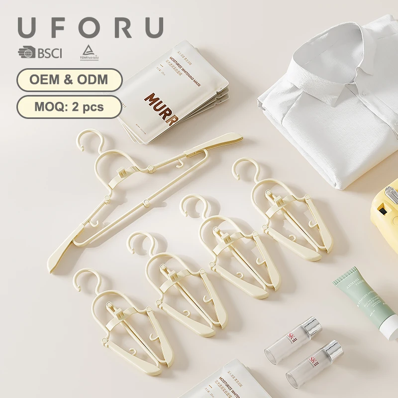 Uforu Foldable Travel Hanger – Dopamine Design, Multi-Functional for Dorms & Business Trips