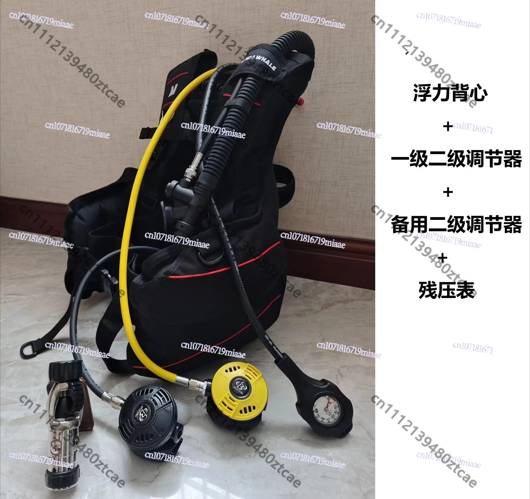 Aluminum Alloy High Pressure Diving Air Tank Back Fly BCD Buoyancy Vest Scuba Diving Breathing Regulator Full Underwater