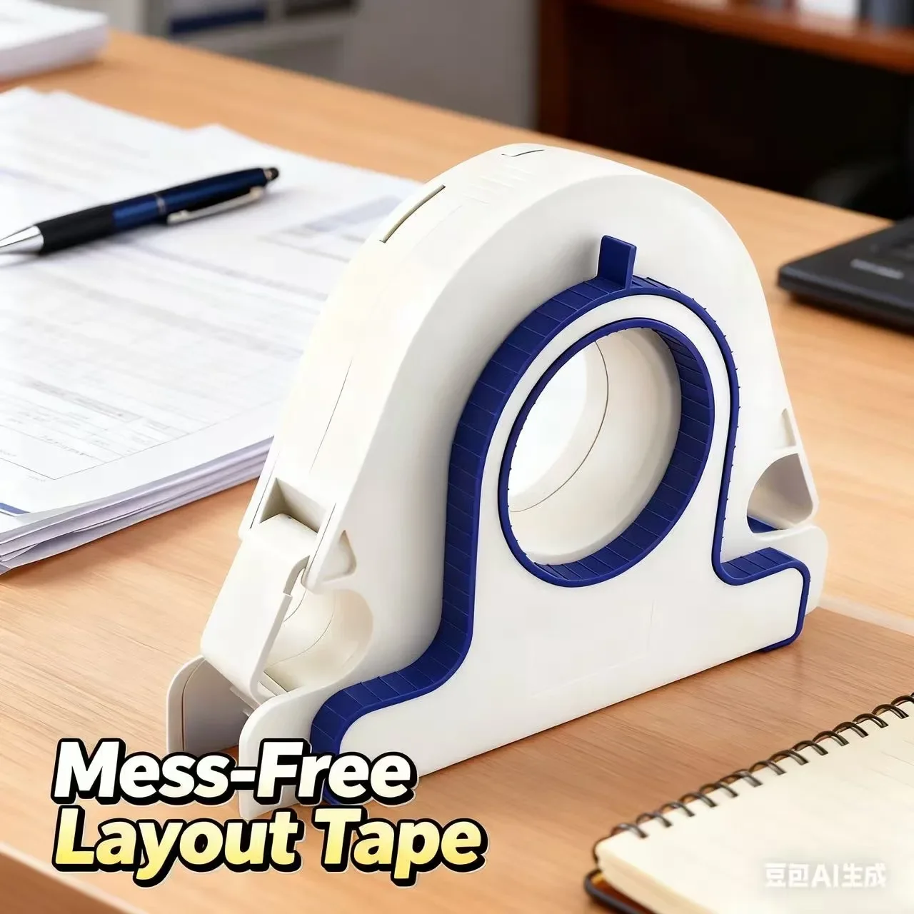 موزع شريط لاصق مريح بقفل رباعي لسهولة الاستخدام وتخزين أداة توزيع أشرطة لاصقة للرسام #6