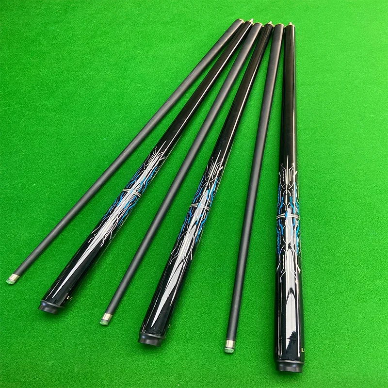 2/1 Joint Snooker Pool Cue Highly 10MM trip size  carbon fiber Pool Cue highly accurate graphite carbon fiber Pool Cue