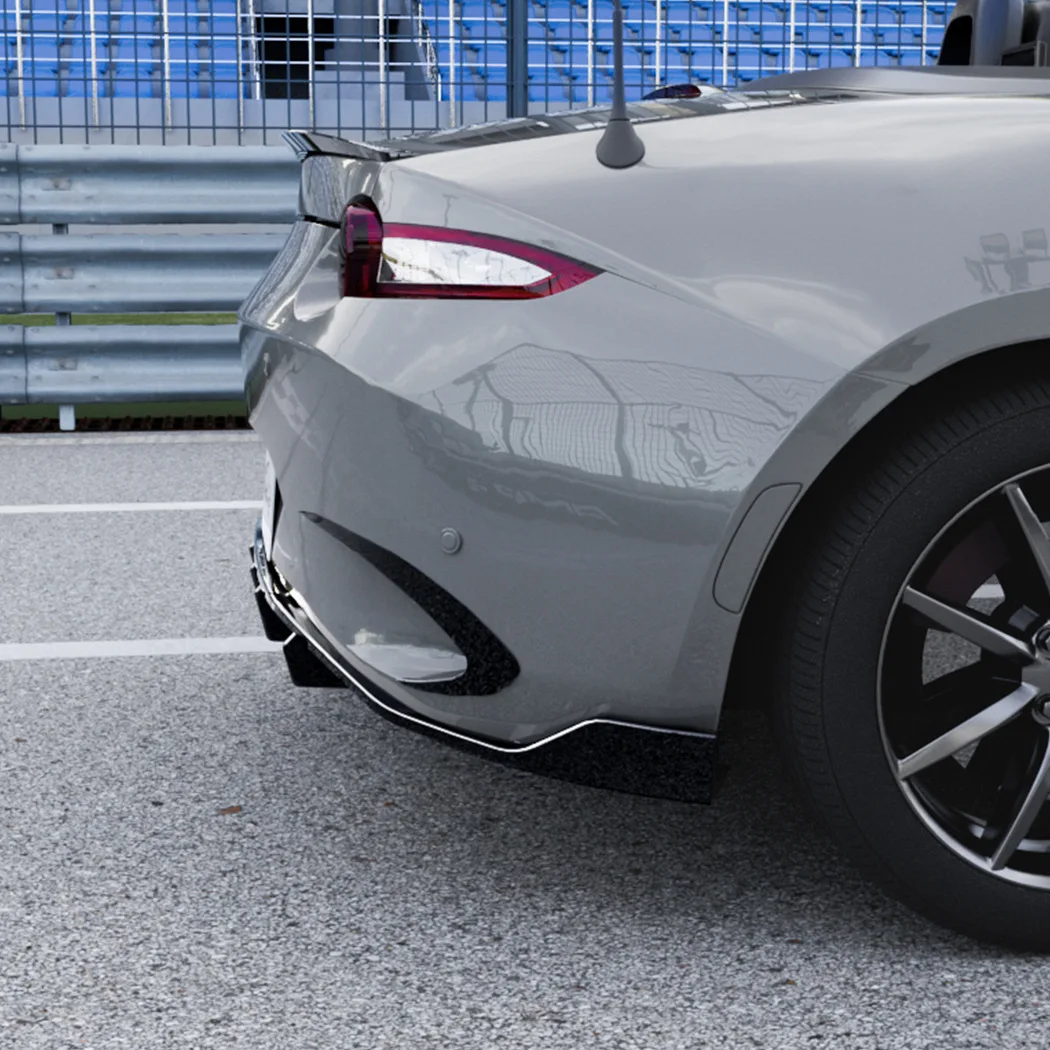 2016 To Up For Mazda MX-5 Miata ND Rear Bumper Lip Splitter Diffuser Body Kits Tuning By ABS Gloss Black Spoiler Vent Cover