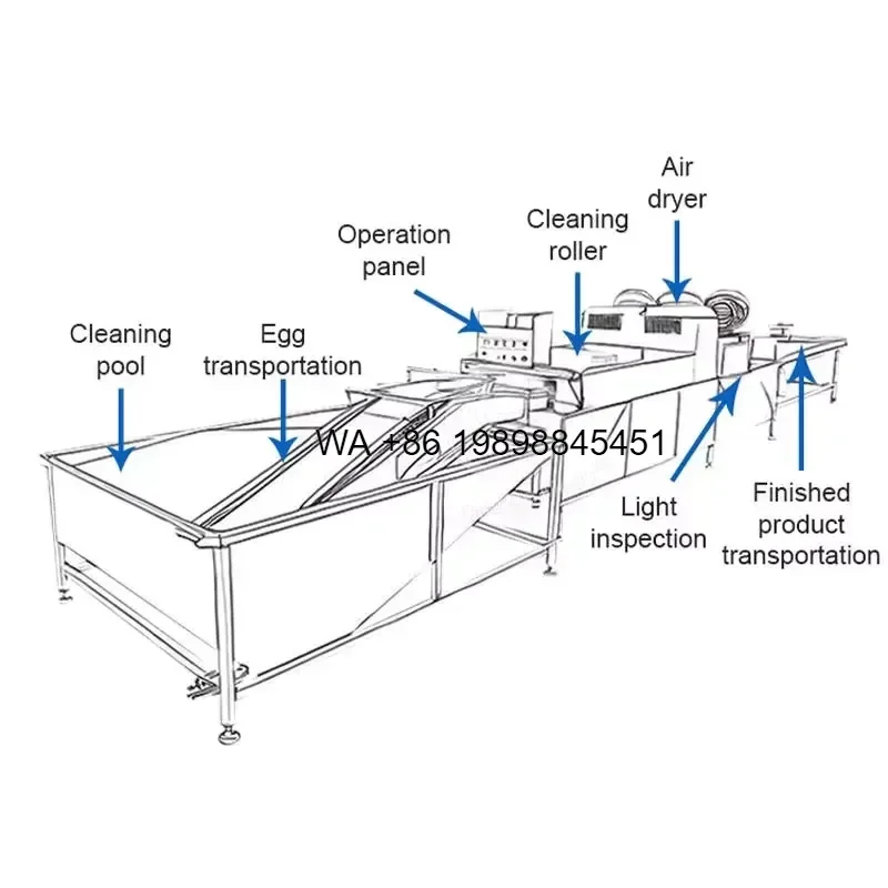 Wmwmnu for Egg Brush Wash Duck Egg Washing Equipment Quail Egg Chicken Washer Dryer Counter Sorter