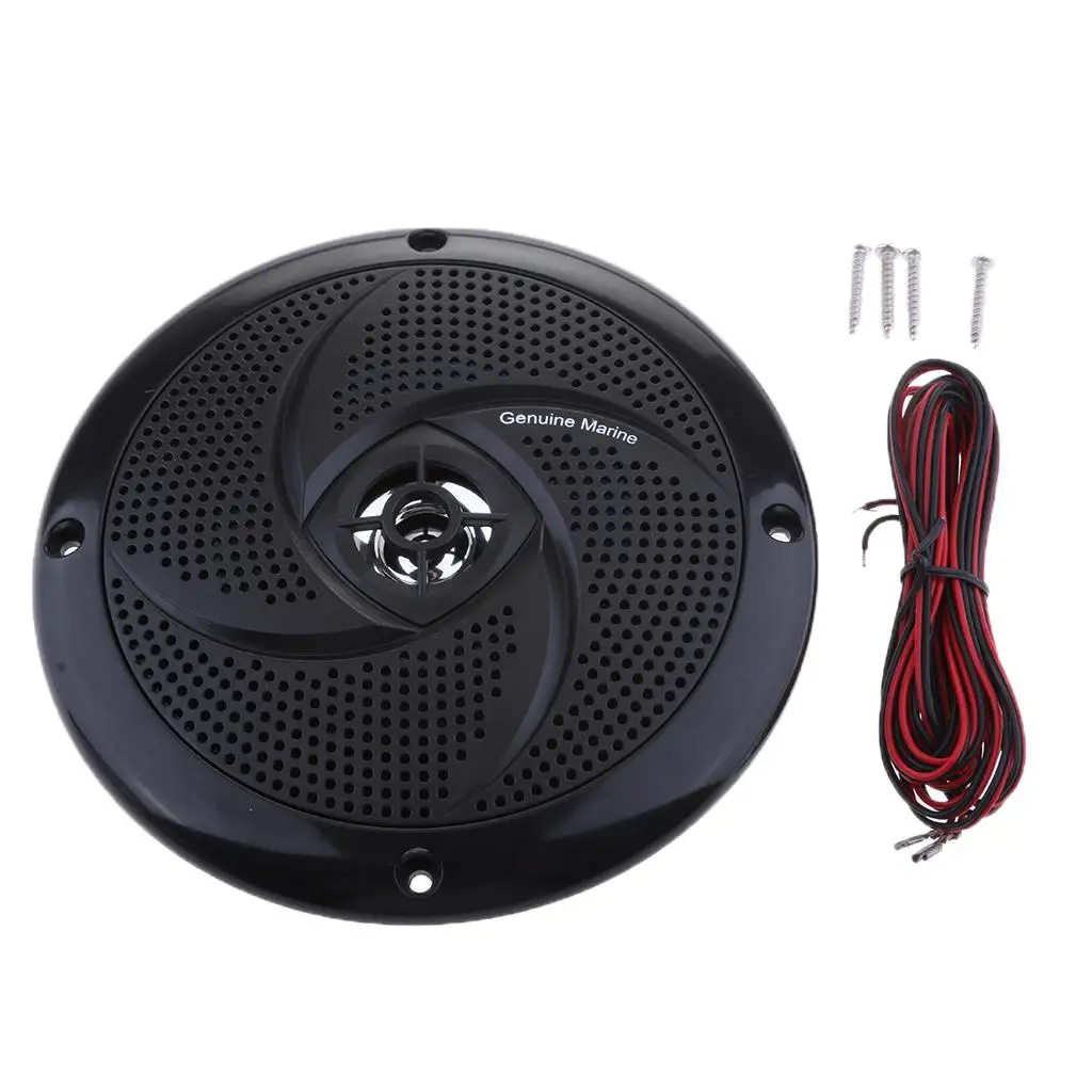 6.5 inch Marine Stereo Boat Speakers Amplified Full Range Stereo Sound Weather