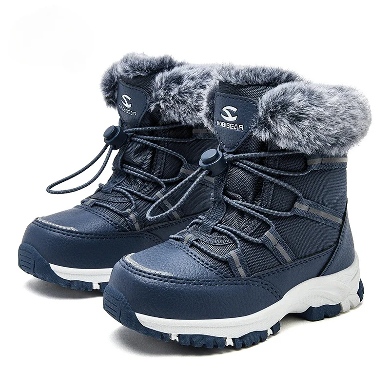 Children Casual Shoes Kids Outdoor Footwear Padded Boot Waterproof Girls & Boys Non-slip Paw Warm Fur Snow Boots Winter Sneakers