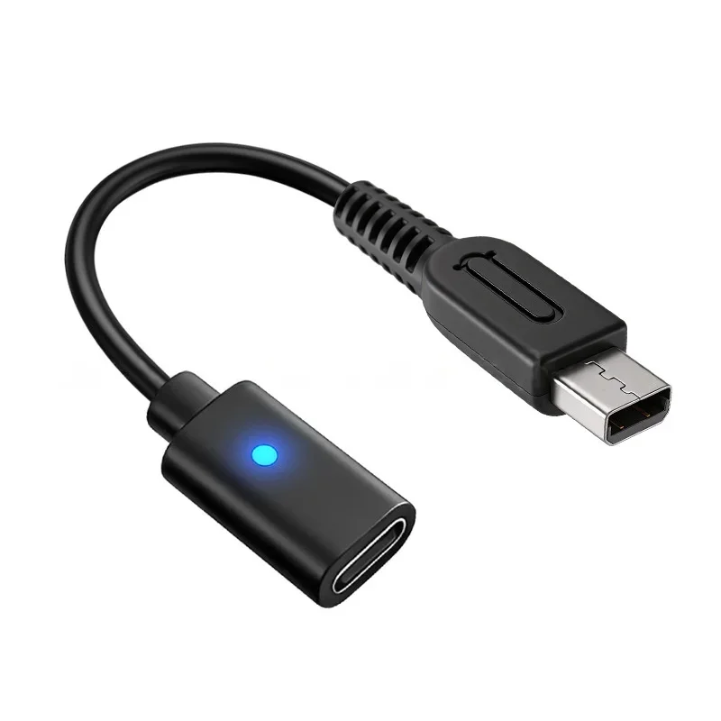 USB Typ-C Adapter für Nintendo Wii U GamePad mit LED-Anzeigeleuchte (ohne PD-Funktion)