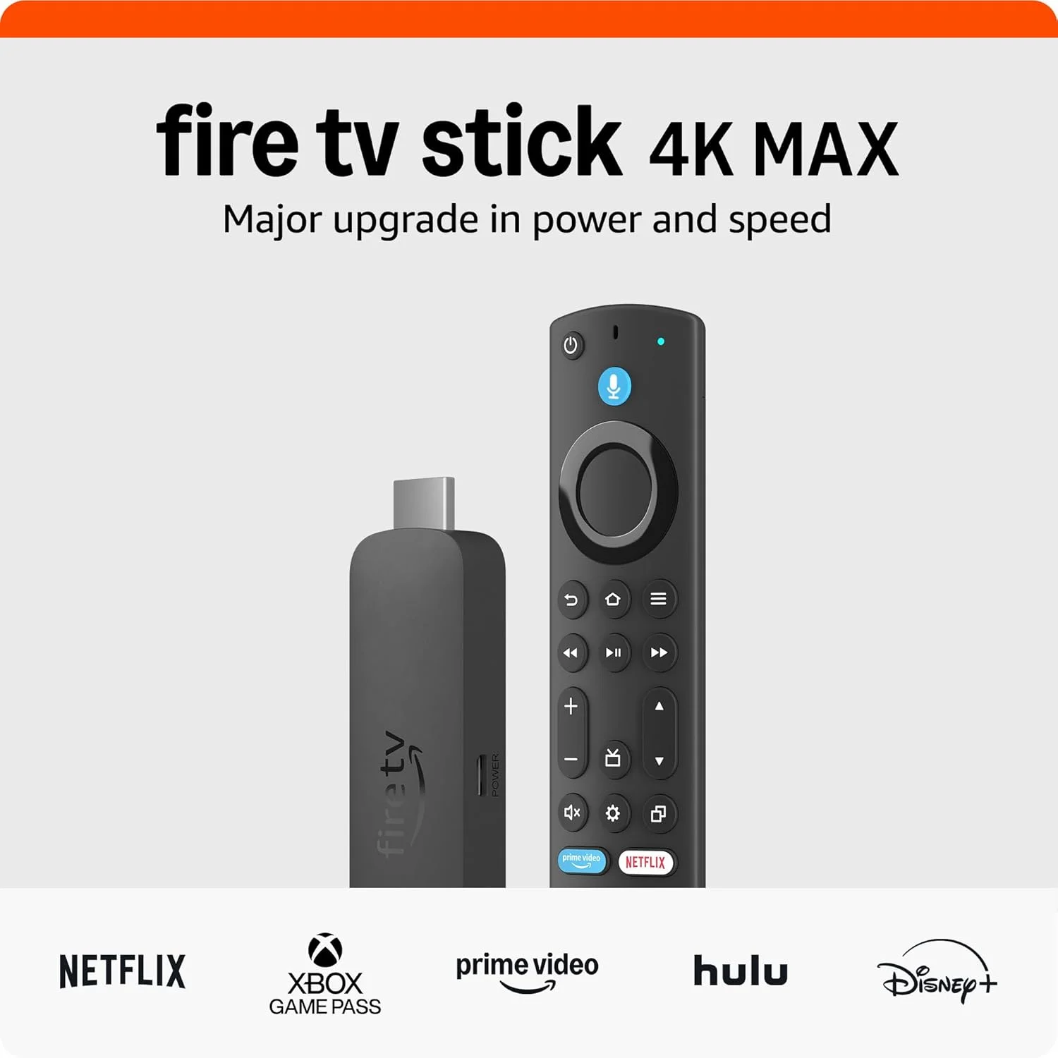 Amazon Fire TV Stick 4K Max streaming device with AI-powered Fire TV Search, supports Wi-Fi 6E, free & live TV