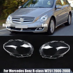 For Mercedes Benz R-class W251 2006 2007 2008 R350 R500 Transparent Headlamp Cover Headlight Lampshade Shell Car accessories