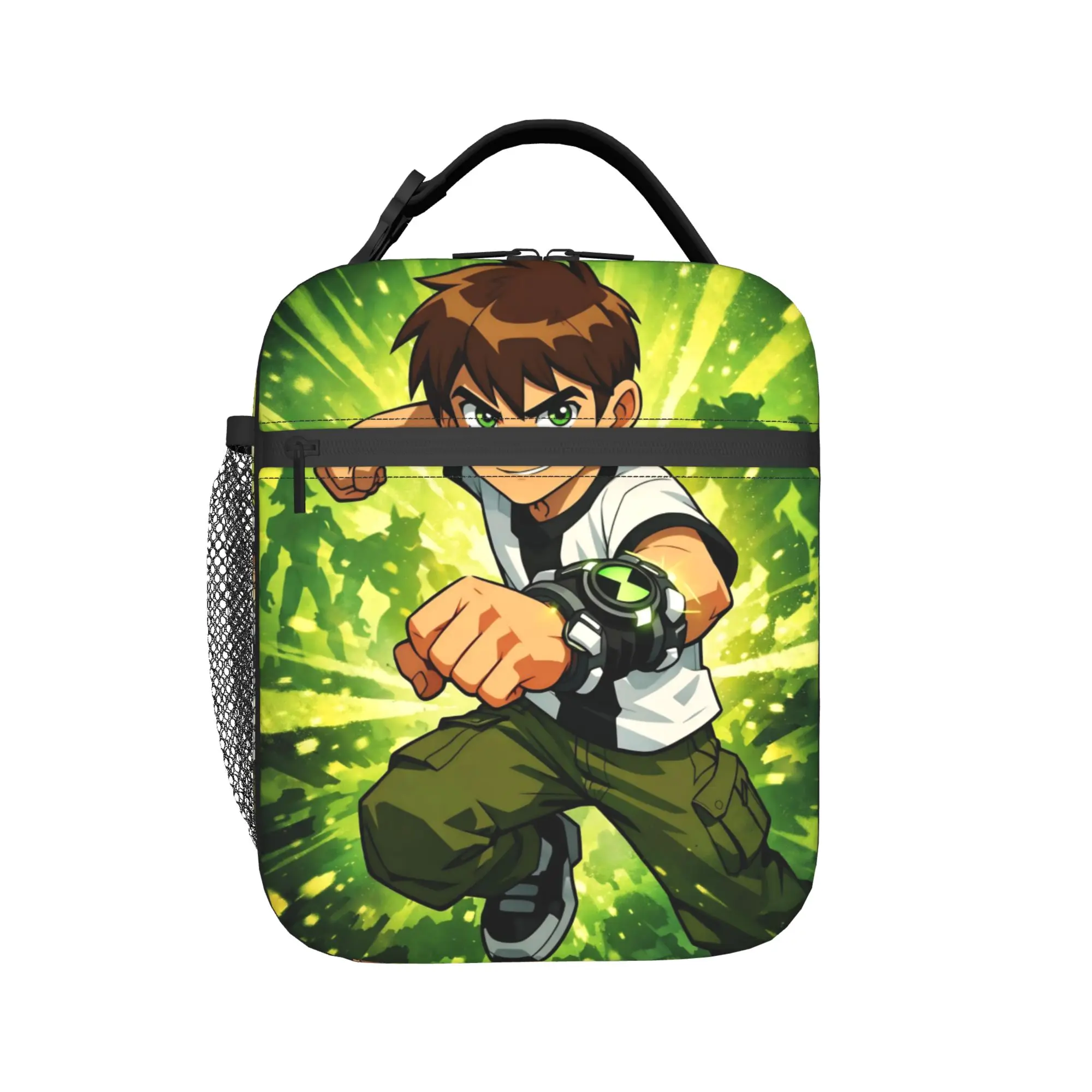 Ben 10 Anime Merch Insulated Lunch Bags For Picnic  Food Box Portable Cooler Thermal Bento Box