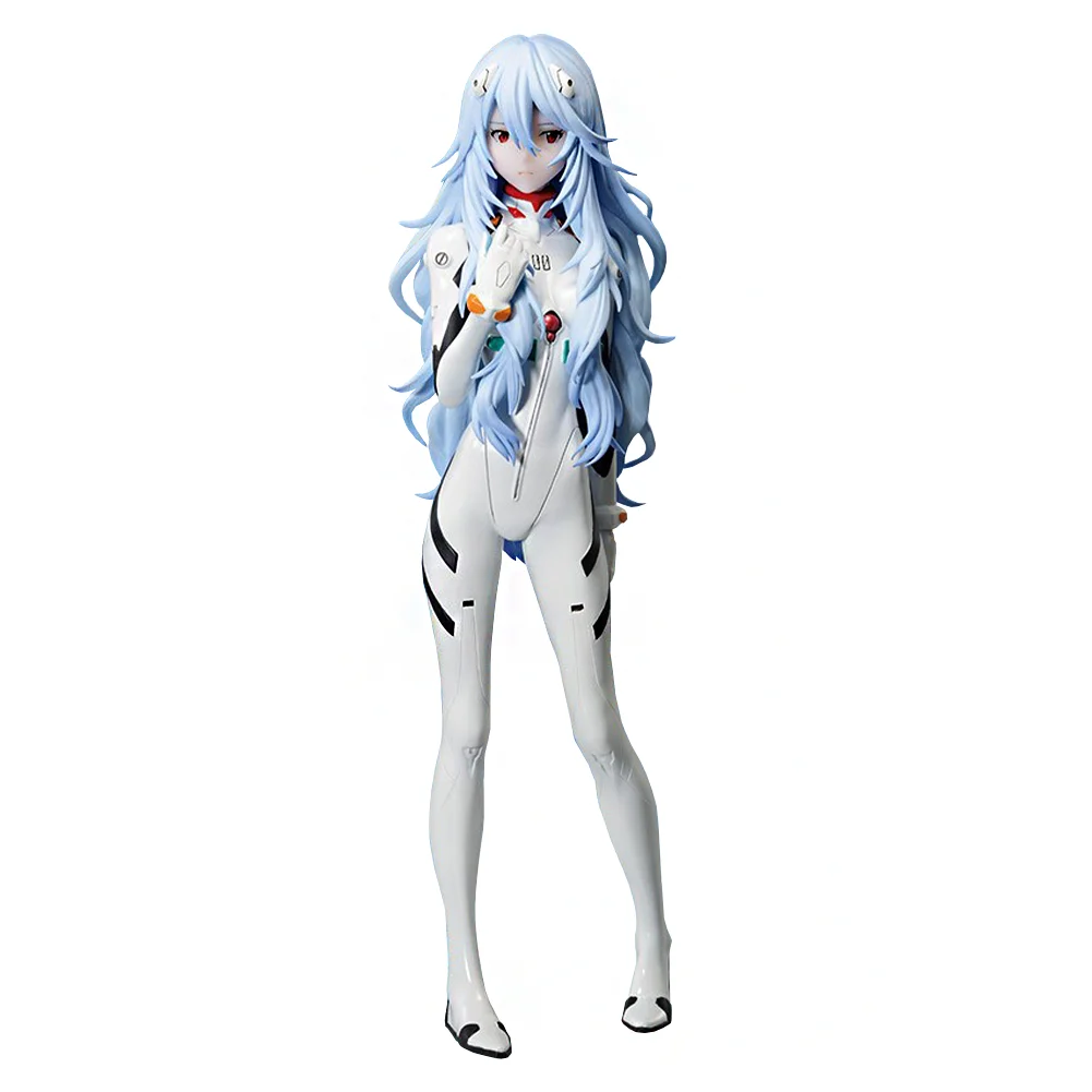 22cm NGE Anime Figure White Robot female warrior Rei Ayanami Standing Action Figure Adult Collection Model Ayanami Rei Toys Gift