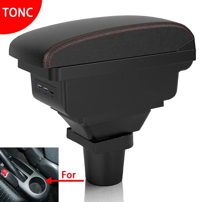 For Toyota Yaris 2005 2006 2007 2008 2009 2010 2011 Car Armrest Box with USB Internal Modification Car Accessories