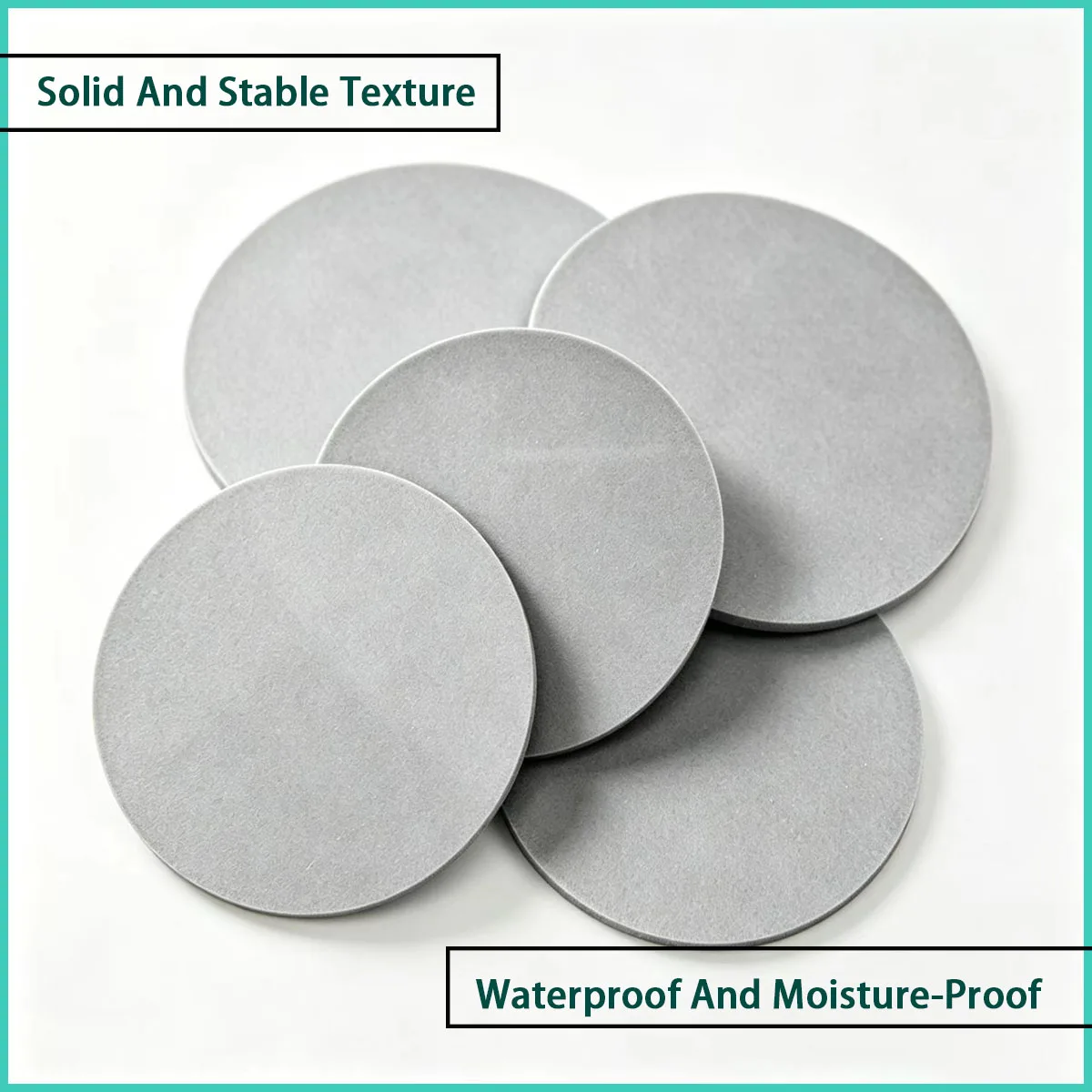 Thickness 3-15mm gray PVC circular plate suitable for pad, base, partition, accessory processing, etc
