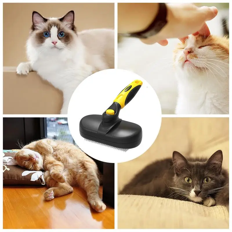 Professional Pet Deshedding Brush Dog Hair Remover Pet Furs Knot Puppy Cat Comb Brushes Dogs Cat Grooming Shedding Supplies