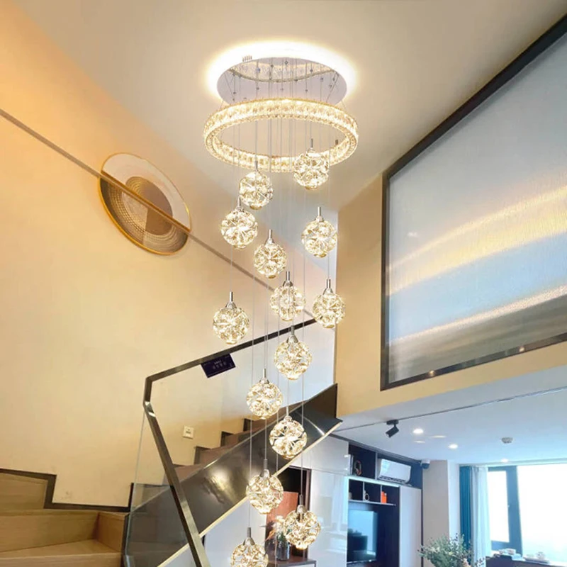 

Modern Stair chandelier Pendant lights indoor lighting Ceiling lamp hanging light led Chandeliers for living room indoor lightin