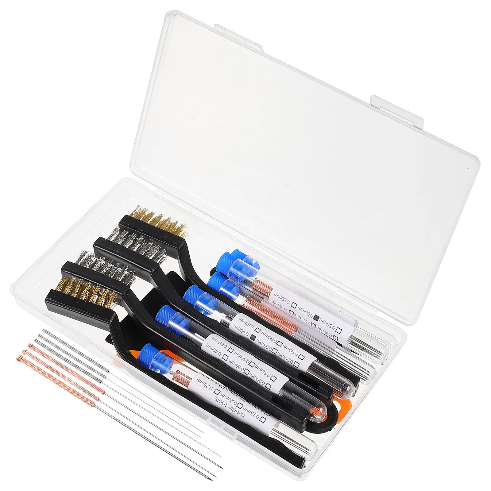 

Набор для чистки 3D-принтера: Профессиональный комплект для обслуживания, иглы, пинцеты, инструмент для чистки сопел, сглаживатели, запчасти и аксессуары