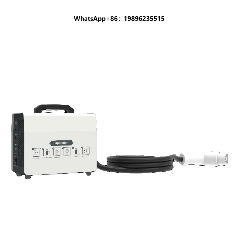 20KW-40KW EV Portable Charging Pile Commercial GB/T CCS2 ChadeMo DC Fast Charging 220V-750V Electric Vehicle Charger Mobile