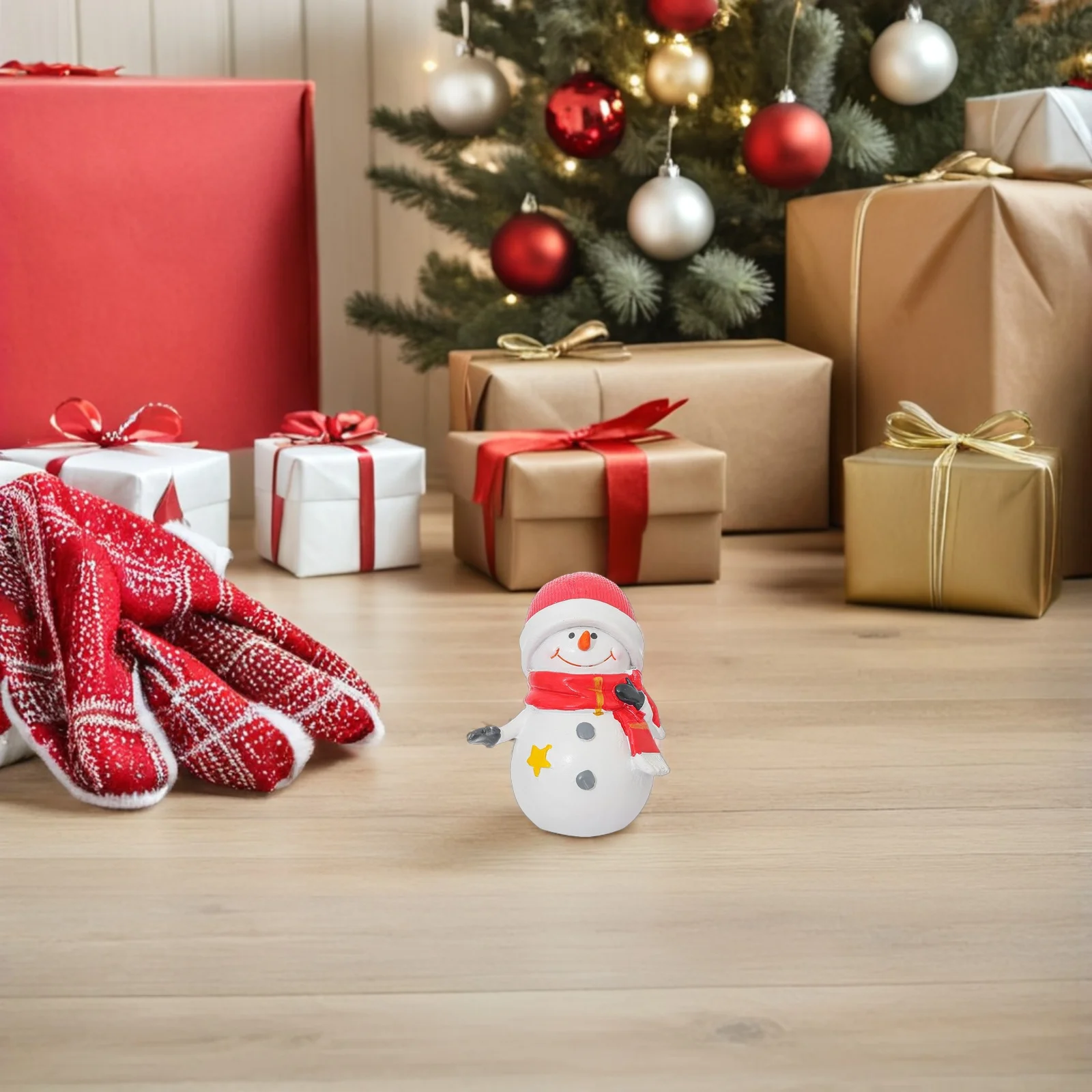 

2Pcs Mini Snowman Resin Ornaments Christmas Tiny Figures Micro Landscape Crafts Indoor Tabletop Mantel Decor Min Resin Snowman