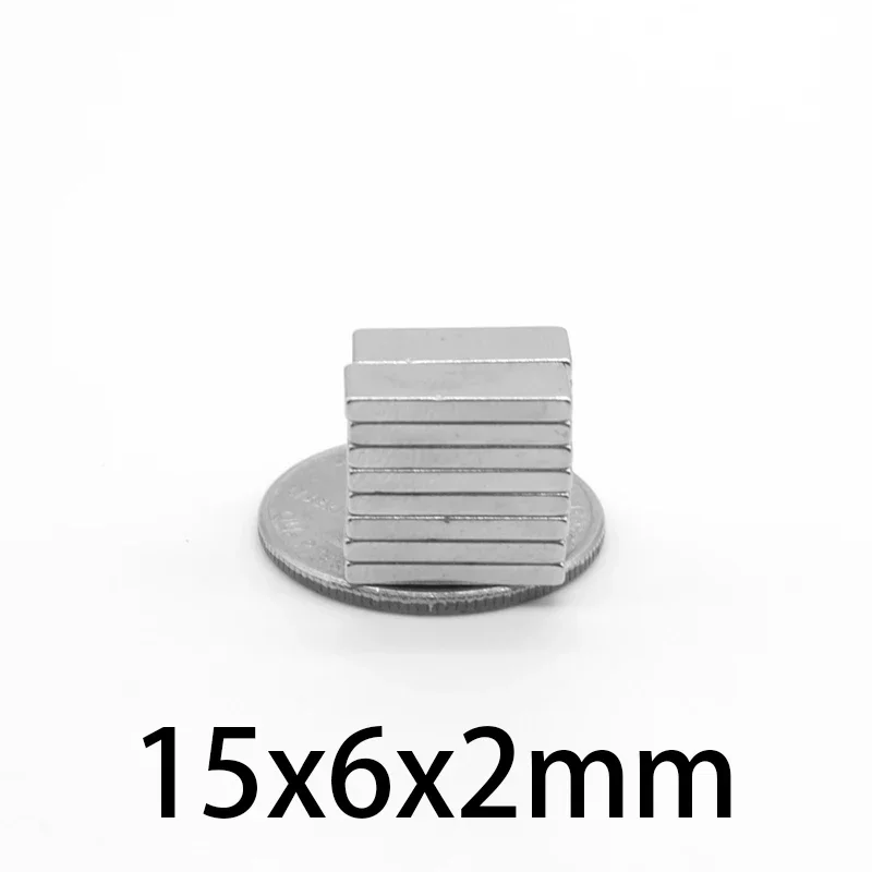 15x6x2mm Powerful Magnets Strong Block Magnets For Fridge, DIY, Building, Scientific, Craft, Education 15x6x2  15*6*2
