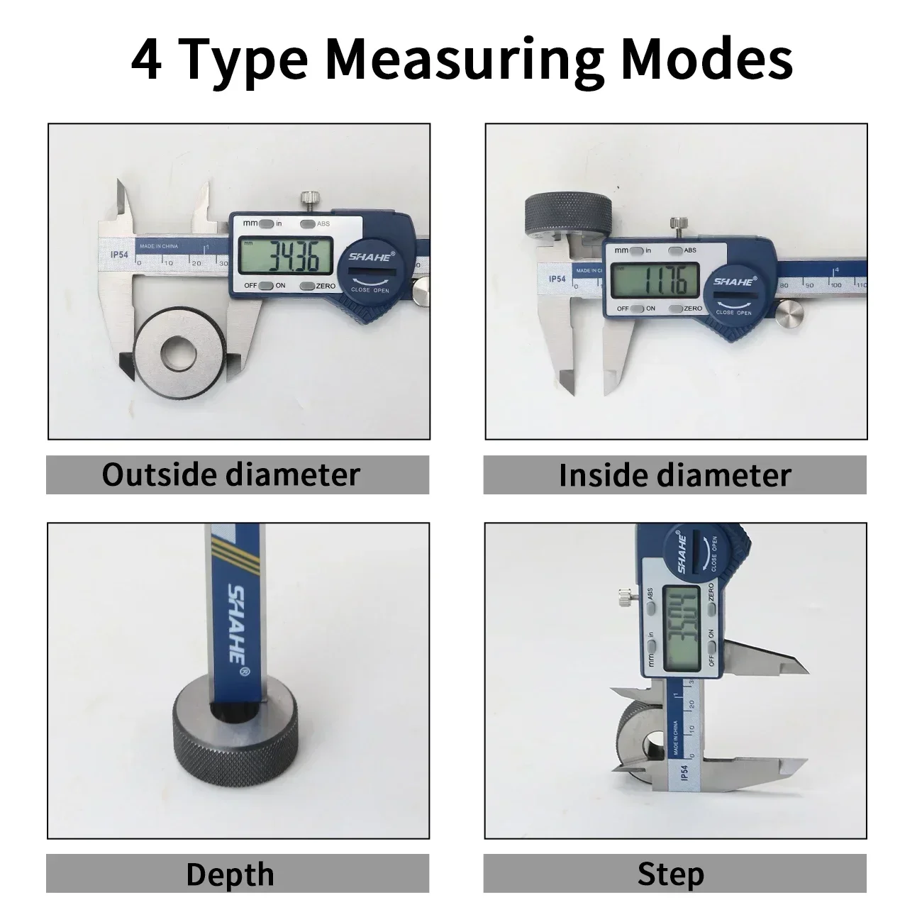 SHAHE 150 mm 0.01 mm Digital Vernier Caliper With Large Display Electronic Caliper Stainless Steel Caliper Measuring Tools