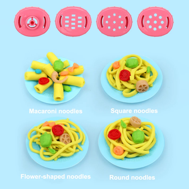 Nieuwe Cartoon Leuk Varken Noodle Maker Klei Maken Mold kinderen Plasticine Tool Set Educatief Speelgoed met 12 Kleuren Klei