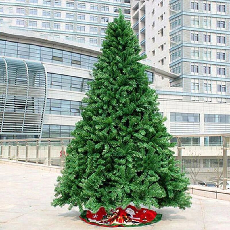 2021 Christmas DIY Hand Assemble PVC Green Tree Encryption Santa Window Ornament Craft Festival Party