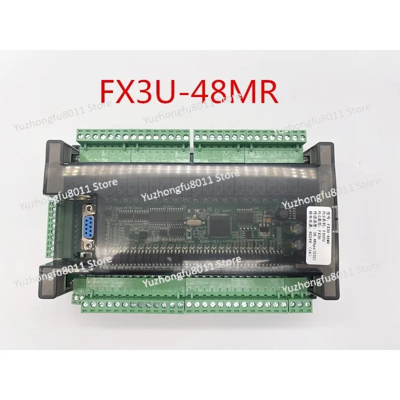 High Speed FX3U-48MR/48MT 24 Input 24 Output 6 Analog Input 2 Analog Output Industrial Control Board with RTU CAN Communication