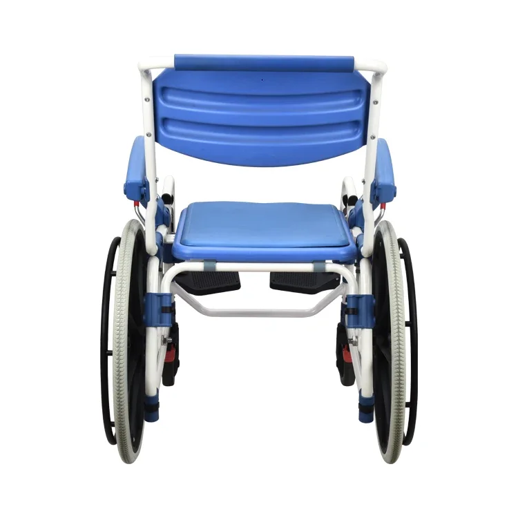 2026 Aluminum Alloy Commode Toilet Chair With Wheels New Design For Disabled And Elderly People Rehabilitation Therapy Supplies view 5