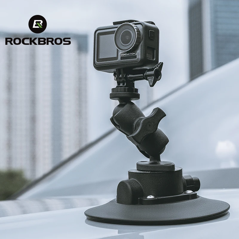 

ROCKBROS 360 Degree Adjustable Car Phone Holder Mount Magnetic Suction Cup Cam-era Mount
