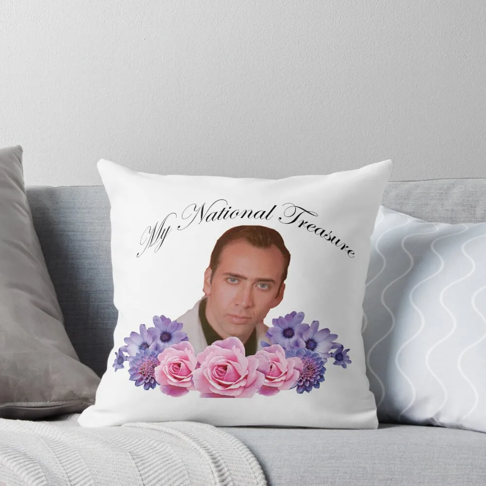 Nicholas Cage - My National Treasure Throw Pillow Cushion Child Christmas Pillows pillow