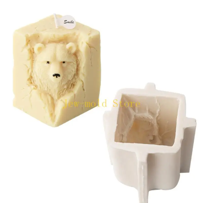 

C71B Прекрасная трехмерная свеча для животных легко чистить силиконовую плесени ароматерапевтические мыльные плесени для смол