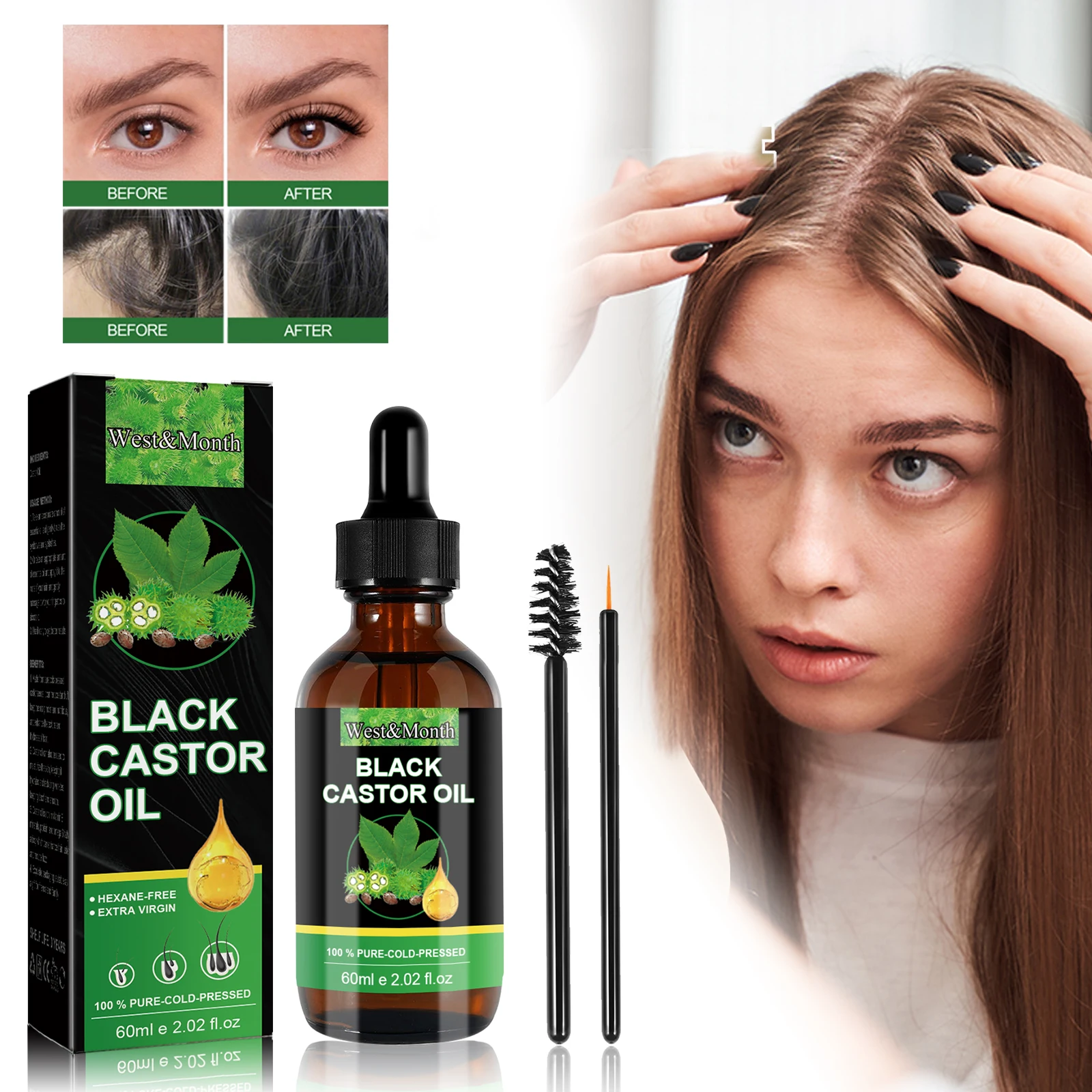 

Effective Hair Growth Essence Eyebrow Eyelash Growth Serum Anti Hairs Loss Prevent Baldness Fuller Thicker Lengthening Eyebrow