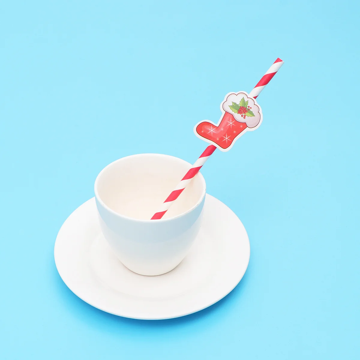 

30 Pcs Christmas Party Decorations Straw Set Straws for Drinking Tableware Supplies