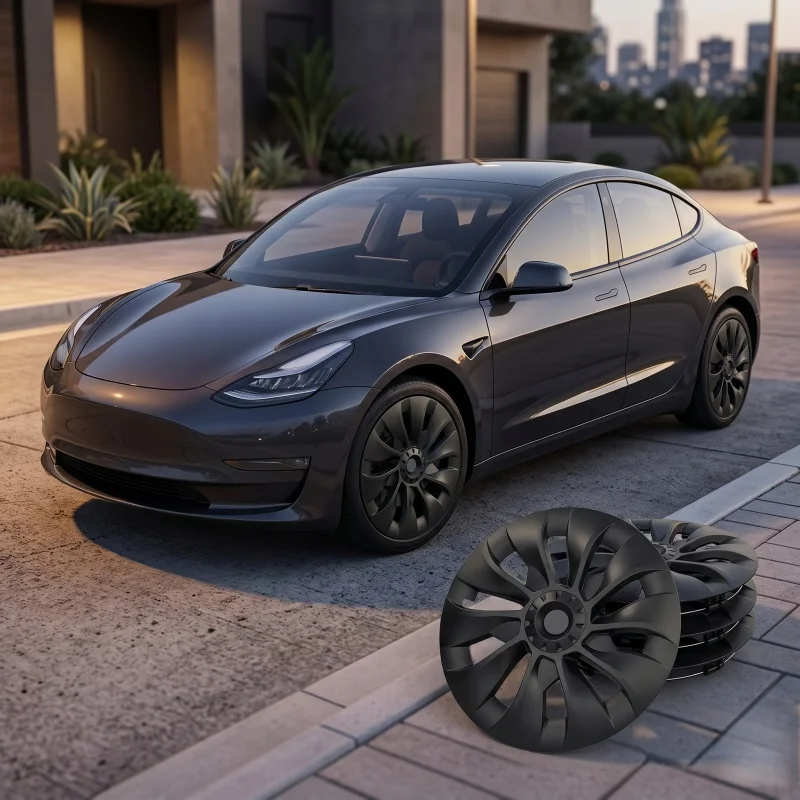 

Комплект из 4 колпаков для колес 18 дюймов для Tesla Model 3 Highland 2019-2023, защита дисков, сменные аксессуары