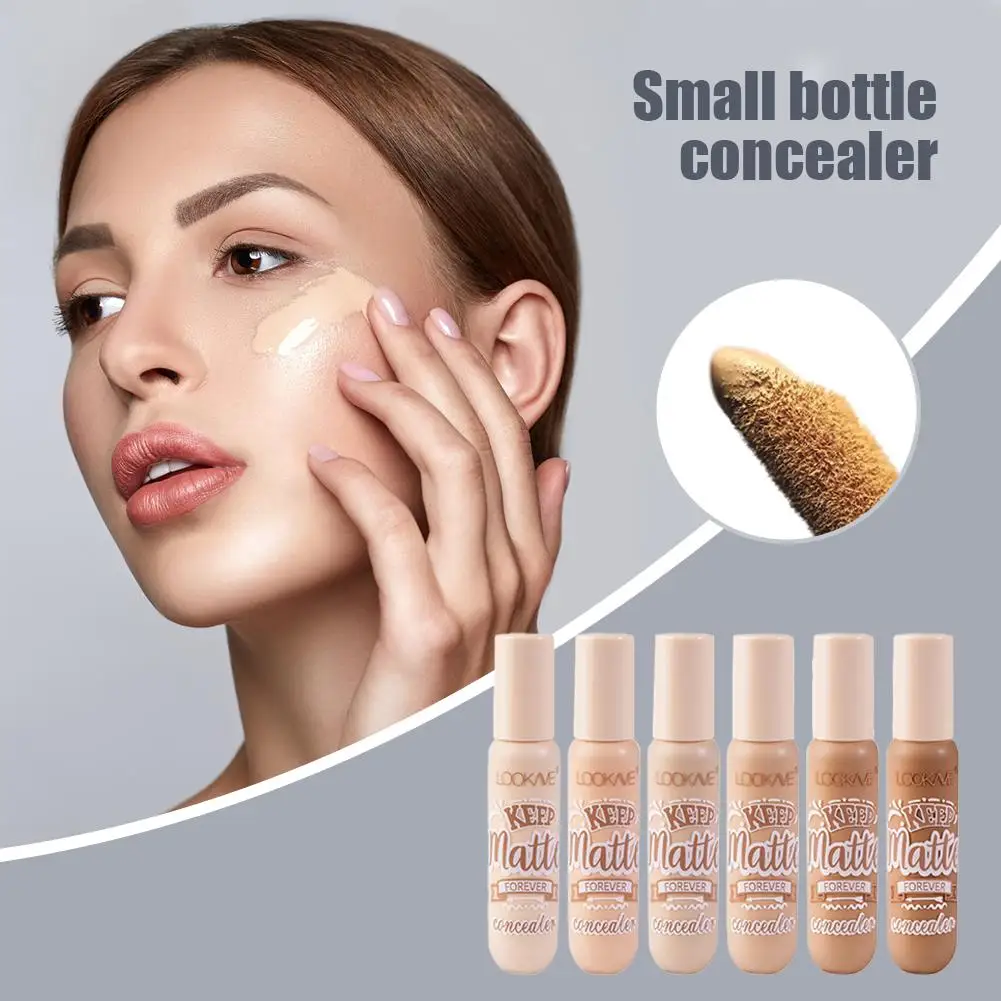 1Pc Liquid Concealer Keep Matte Finish Lightweight Crease-proof Conceals Coverage Creamy Full with Formula All-Day Makeup