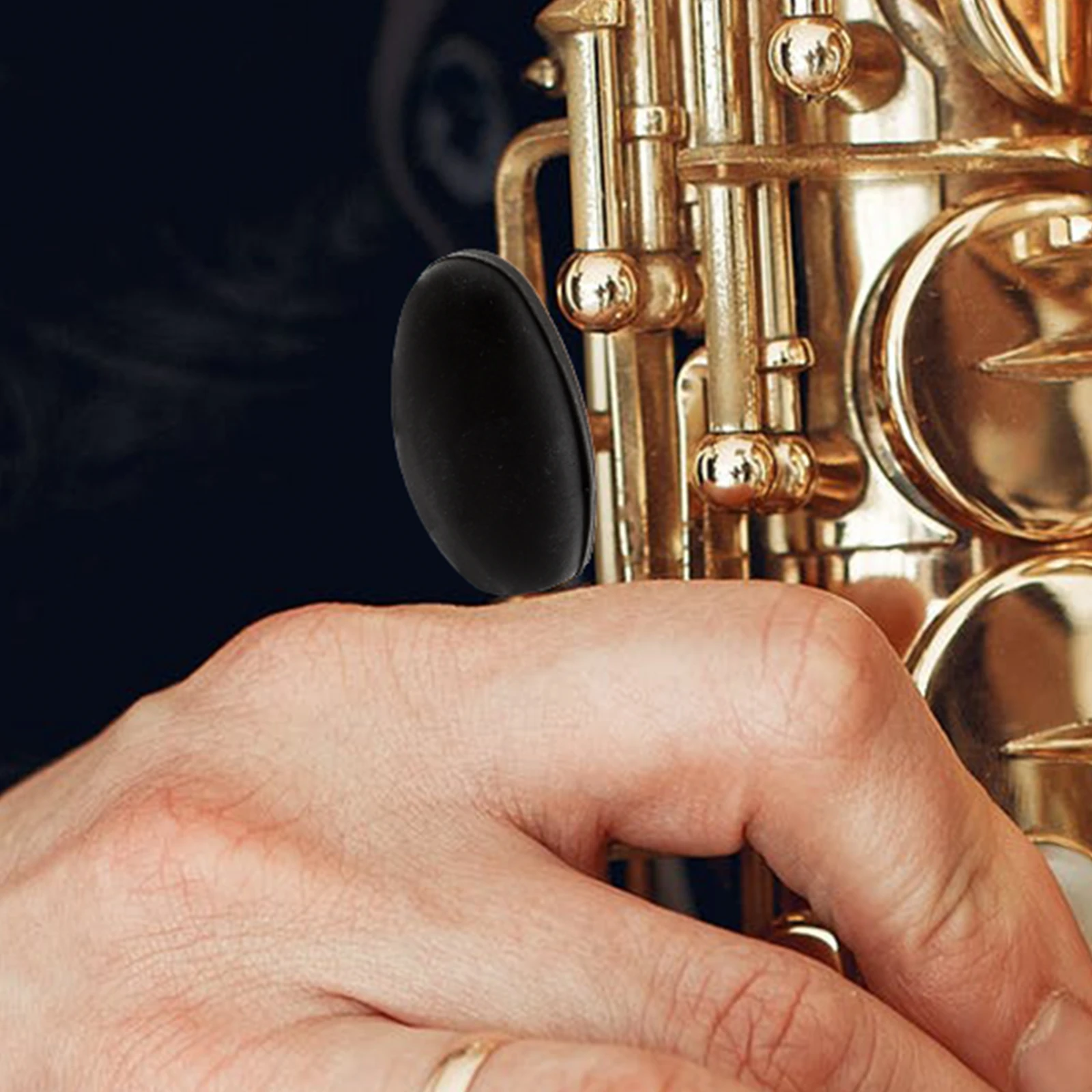 

3pcs Saxophone Side Key Pad Rubber Accessories Alto Flute Guards Easy Cleaning Durable Quality Music Instrument Practical