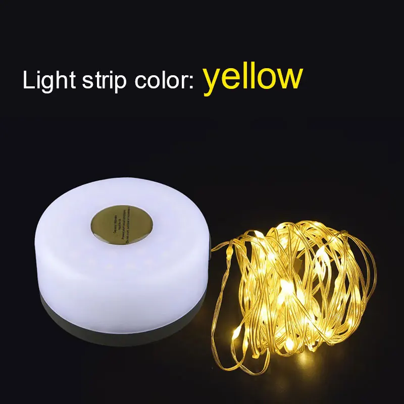 LED Light String Portable Camping Lights 1800mAh Rechargeable 8m Outdoor Atmosphere Tent Wedding Christmas Decor Strip Star Lamp