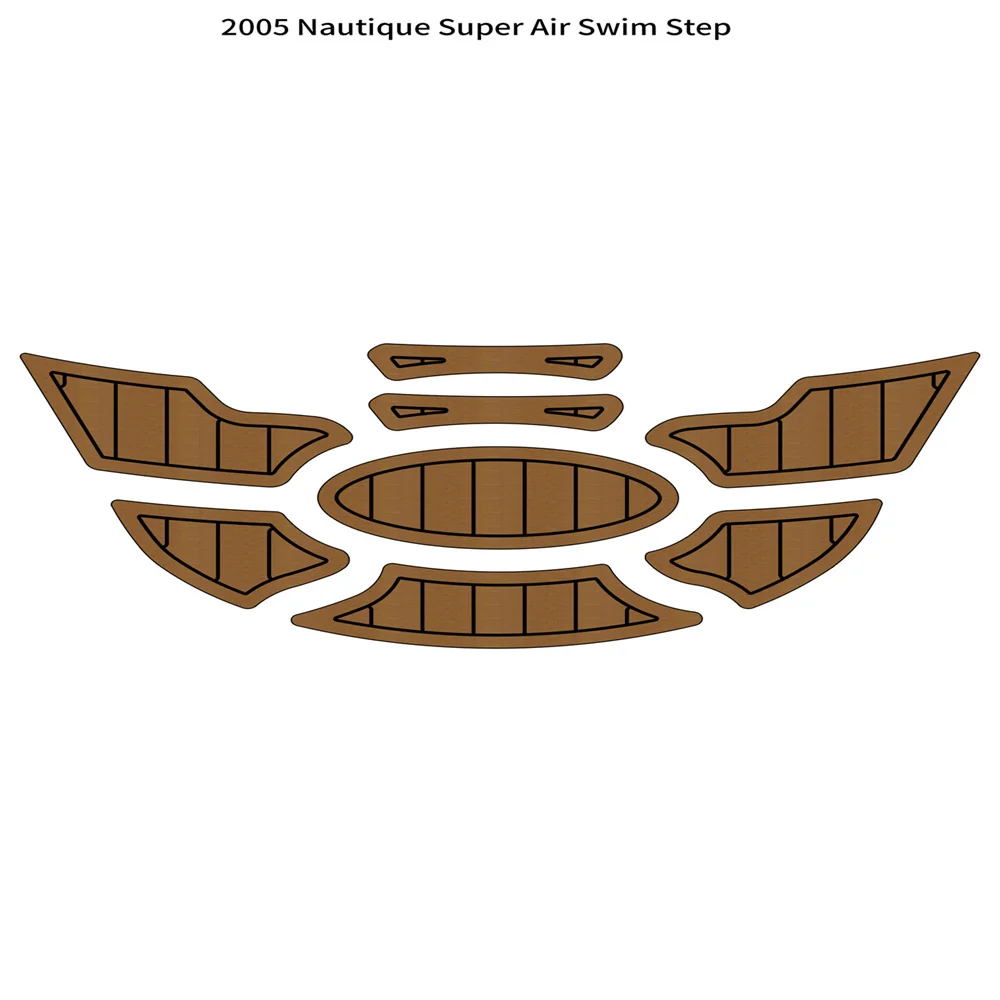 2005 Nautique Super Air 210 Swim Platform Step Pad Boat EVA Teak Deck Floor Mat SeaDek MarineMat Gatorstep Style Self Adhesive