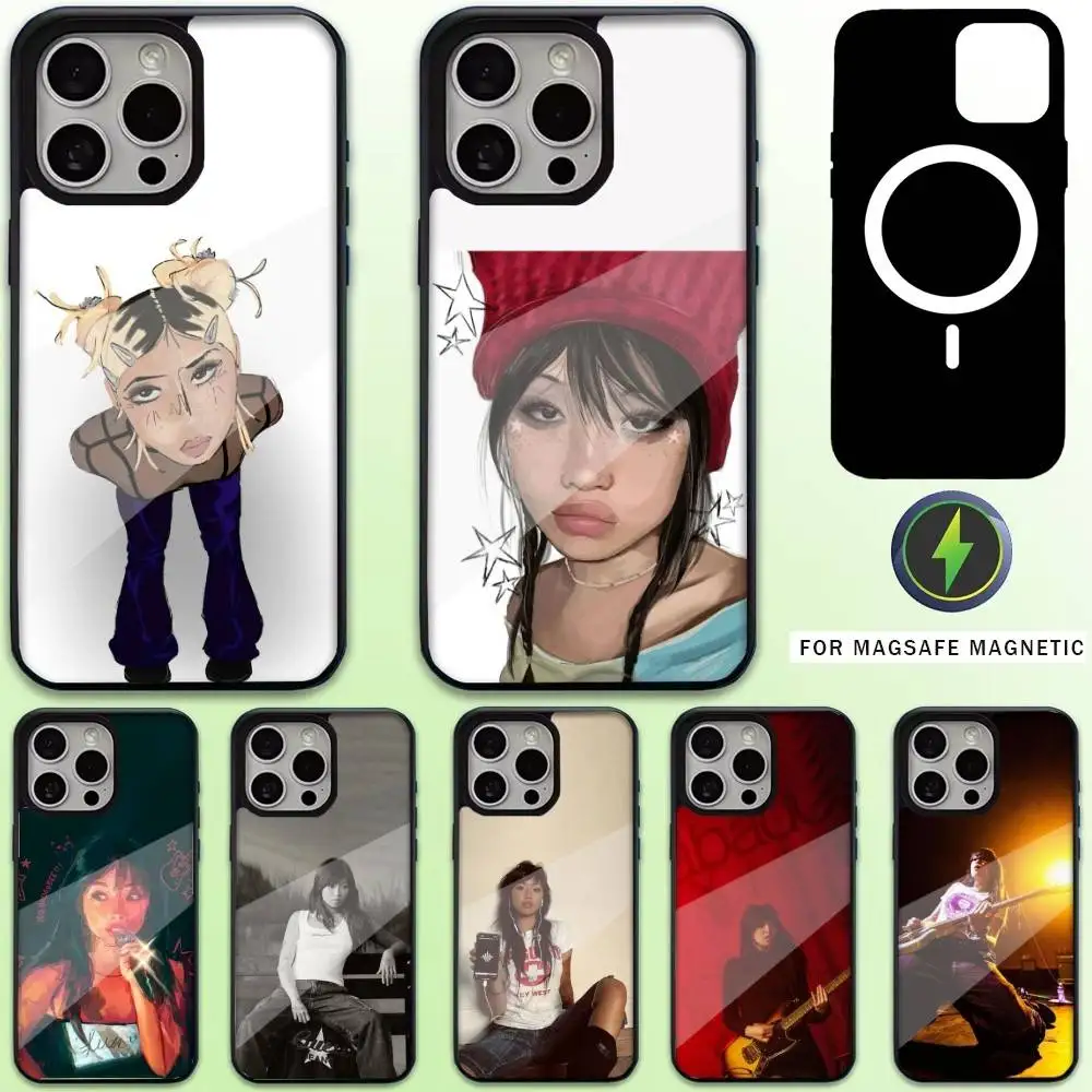 

Singer B-Beabadoobee Phone Case For iPhone17,16,15,14,13,12,11 Plus,Pro Max Magnetic Magsafe Wireless Charging